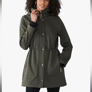 Nine West Fleece Lined Winter Parka Size Large Like New